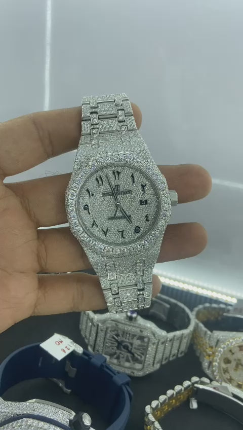 Moissanite AP cloned watch