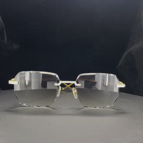 Custom Cartier moissanite glasses! Can be made with Lab diamonds or natural diamonds!